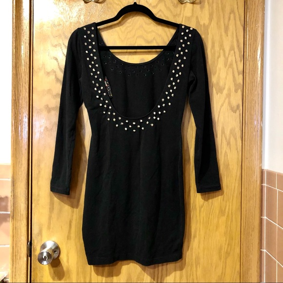 Tripp NYC Vintage 1988 Studded Nightclub Lycra Dress M - Picture 7 of 16